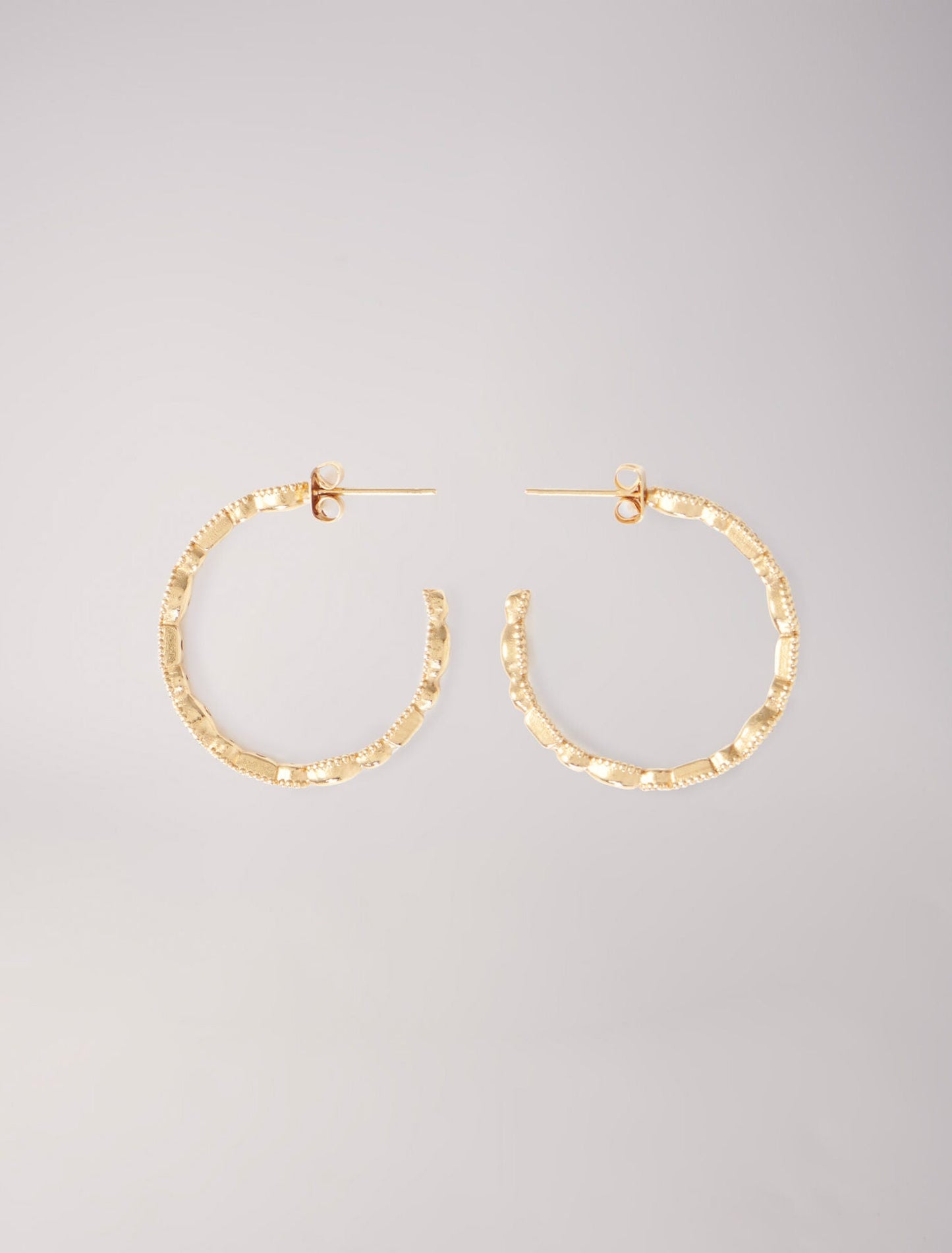 Gold-SOPHISTICATED HOOP EARRINGS