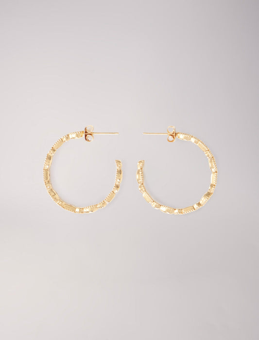 Gold-SOPHISTICATED HOOP EARRINGS
