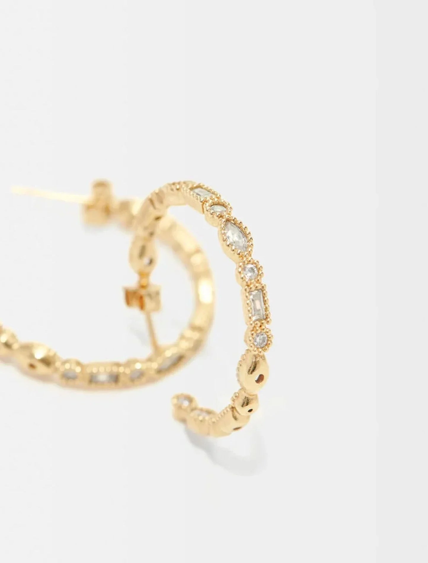 Gold-SOPHISTICATED HOOP EARRINGS