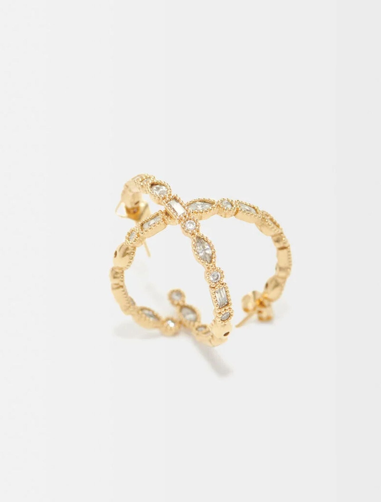 Gold-SOPHISTICATED HOOP EARRINGS