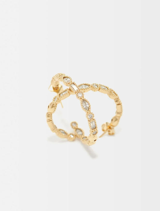 Gold-SOPHISTICATED HOOP EARRINGS