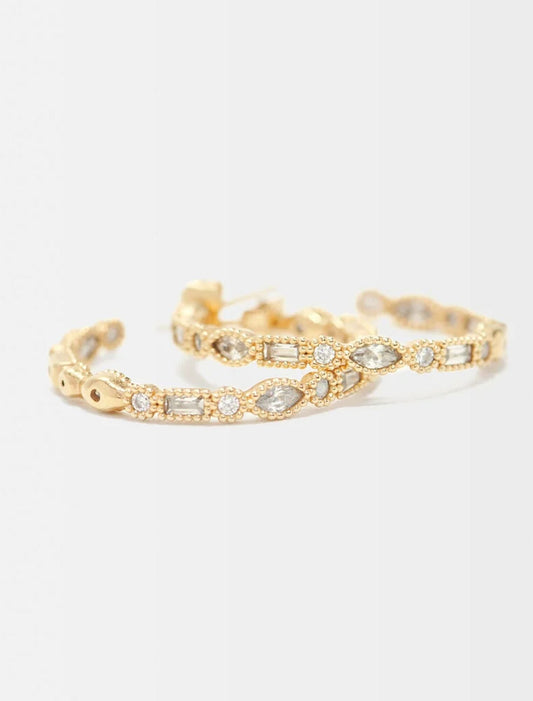 Gold-SOPHISTICATED HOOP EARRINGS