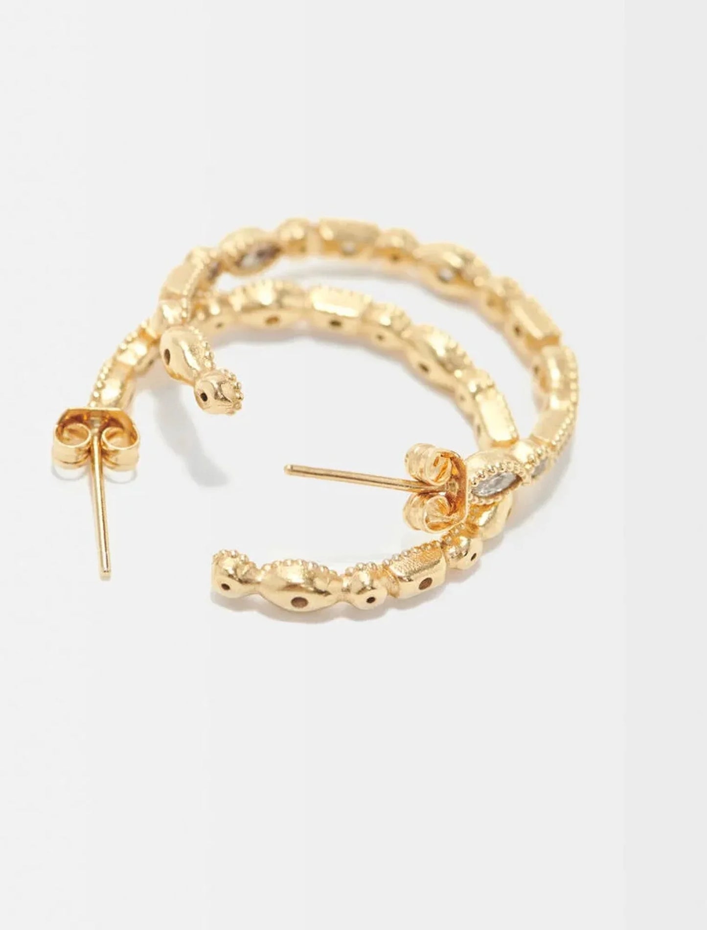Gold-SOPHISTICATED HOOP EARRINGS