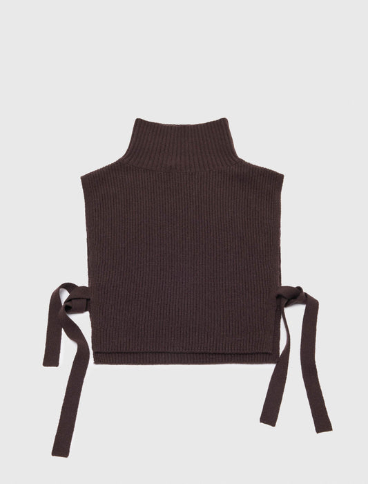 Wool and cashmere collar