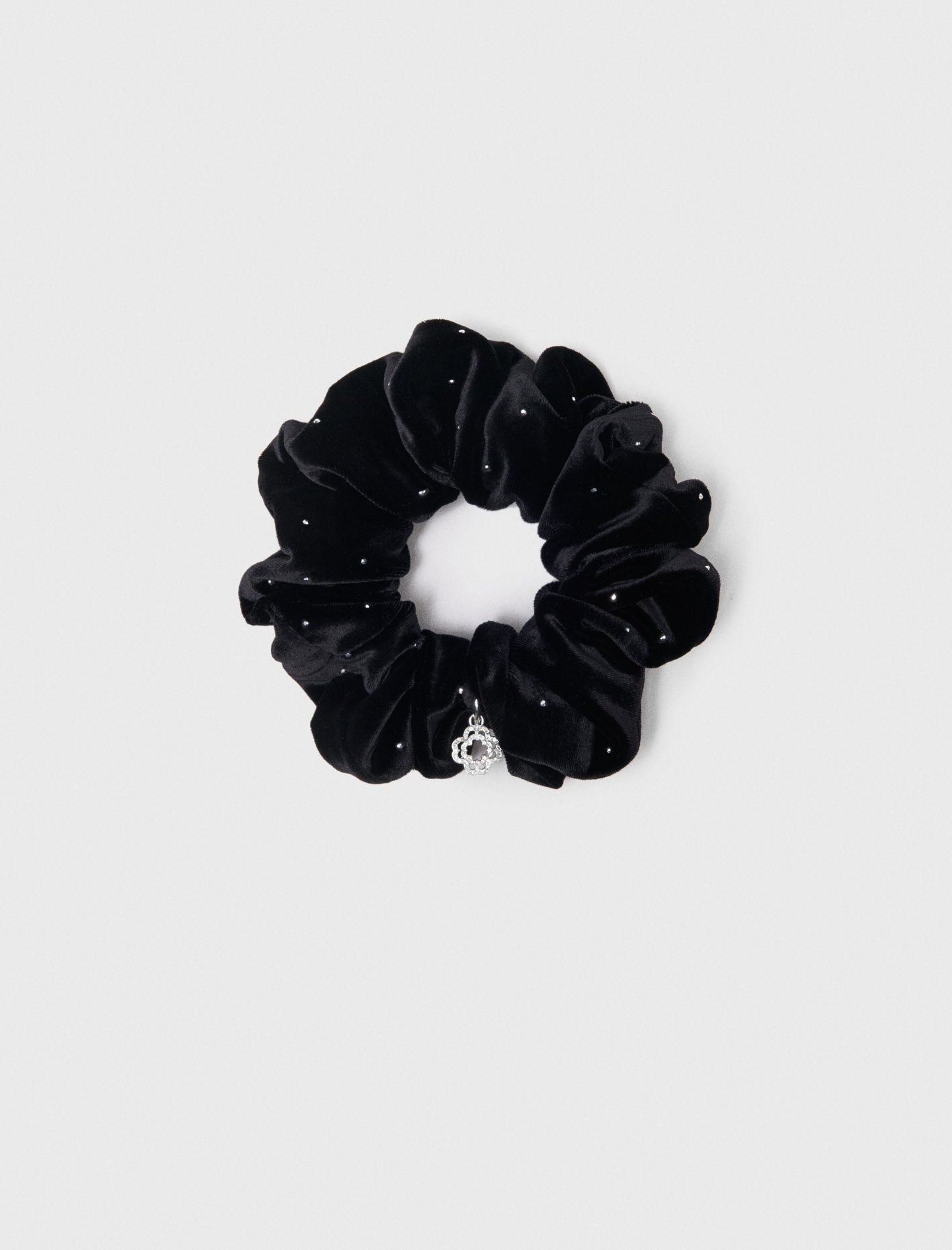 Rhinestone scrunchie Black