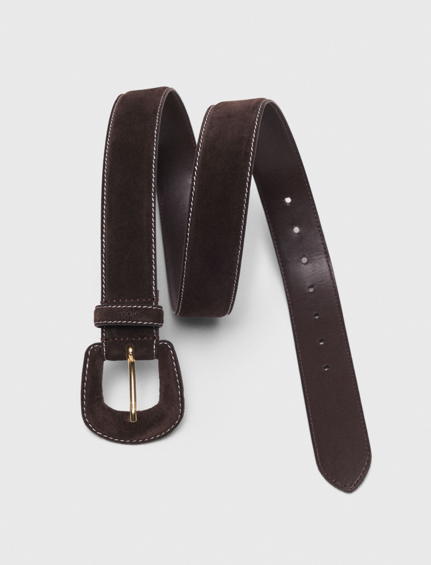 Suede belt