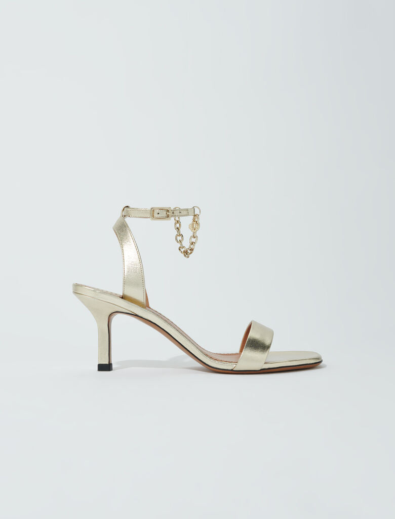 Light Gold-featured-Gold metallic leather sandals