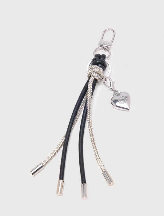 Rhinestone bag charms Silvery