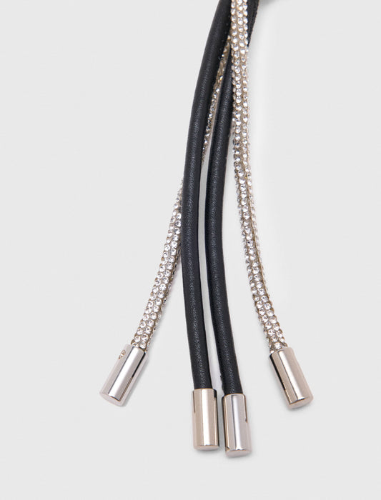 Rhinestone bag charms Silvery