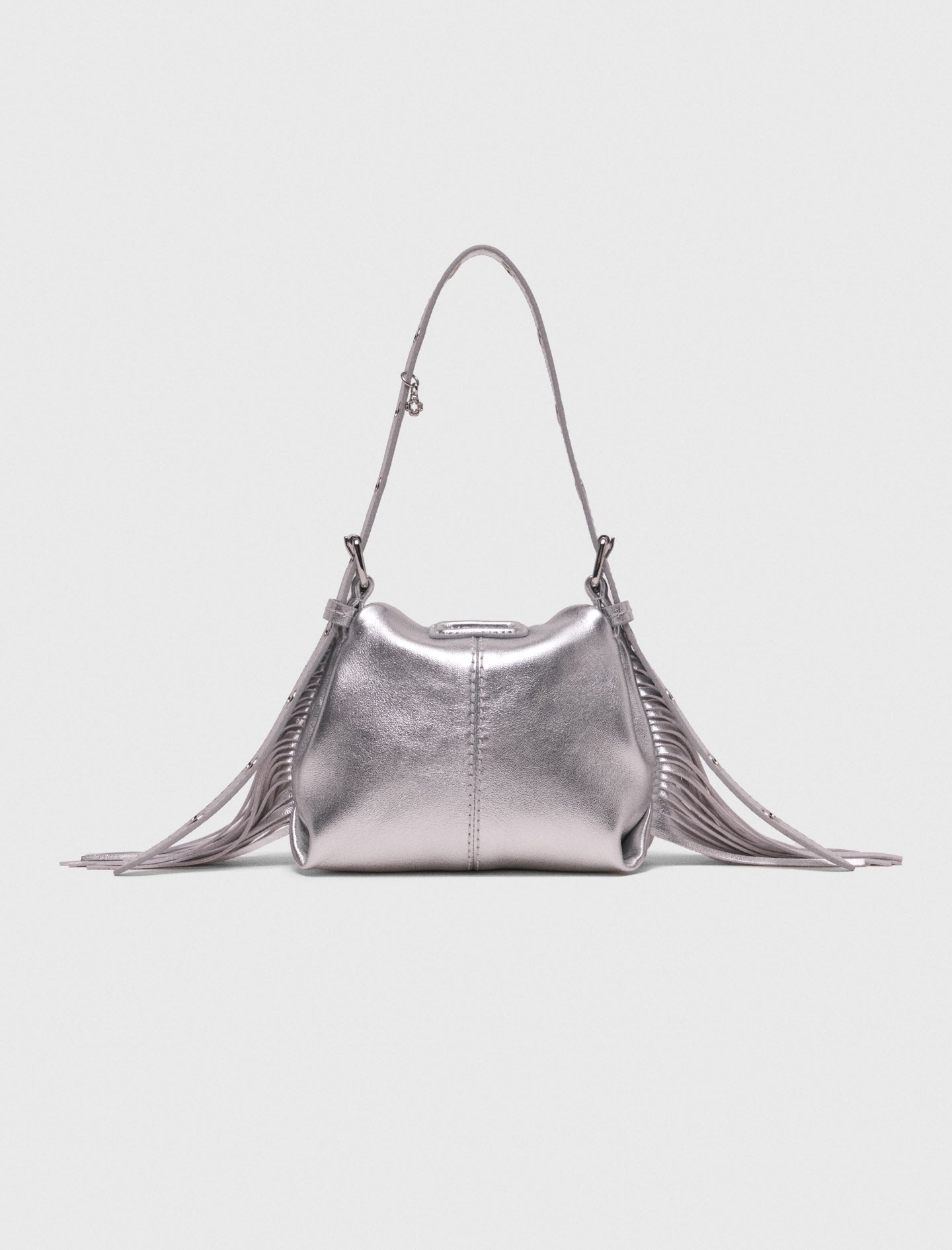 Miss M micro metallic leather bag