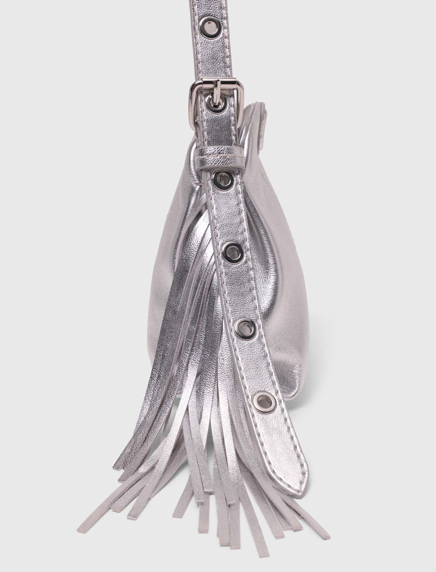 Miss M micro metallic leather bag