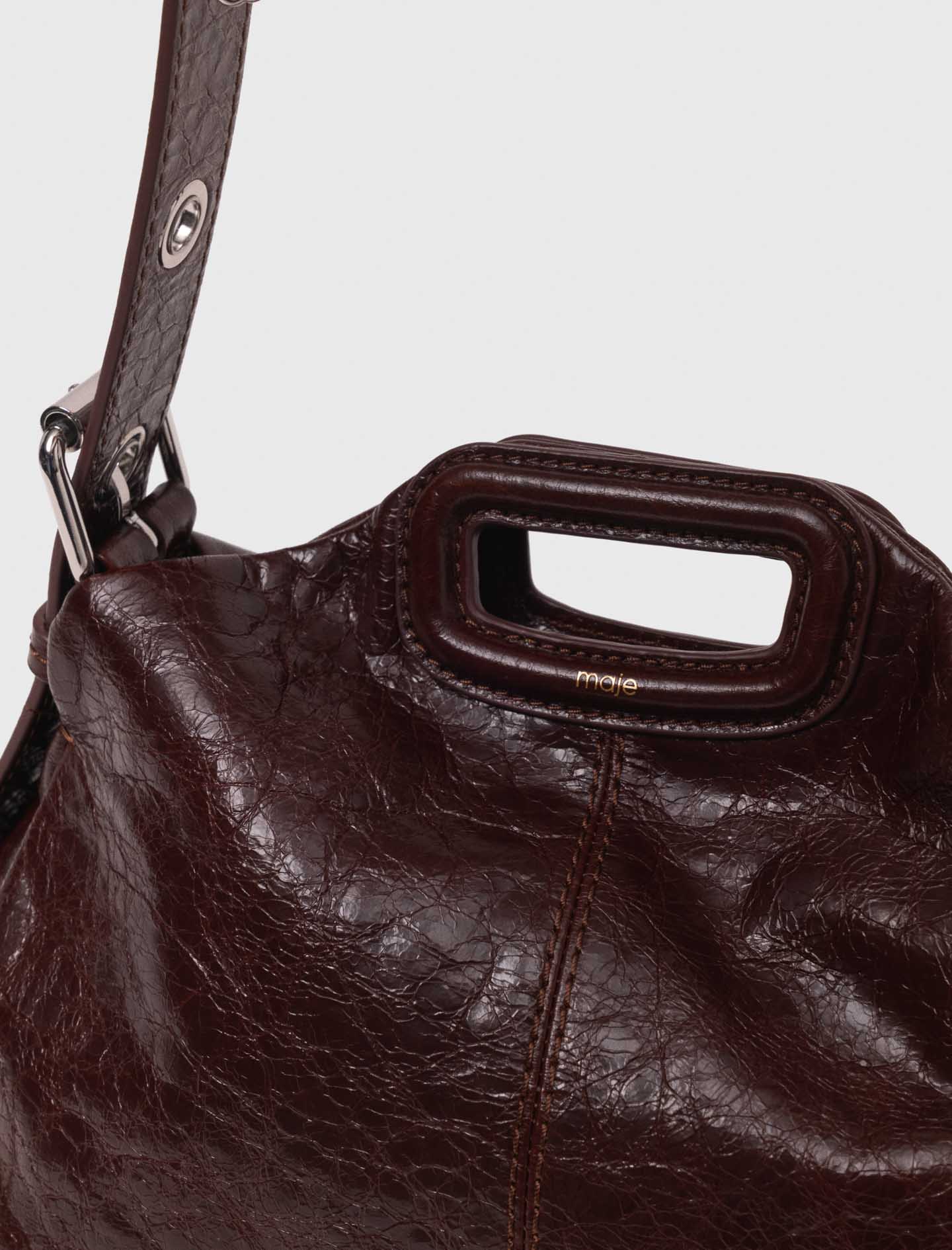 Crackled leather Miss M bag