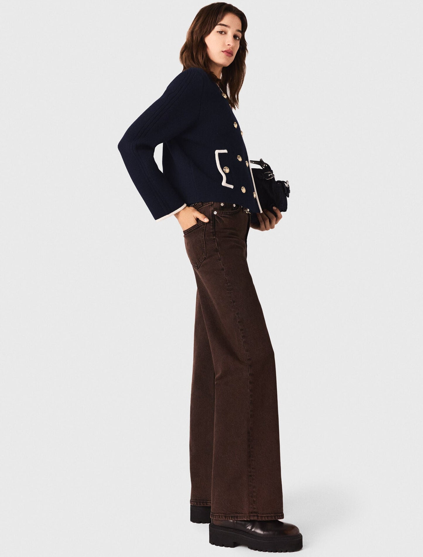 Structured knit jacket