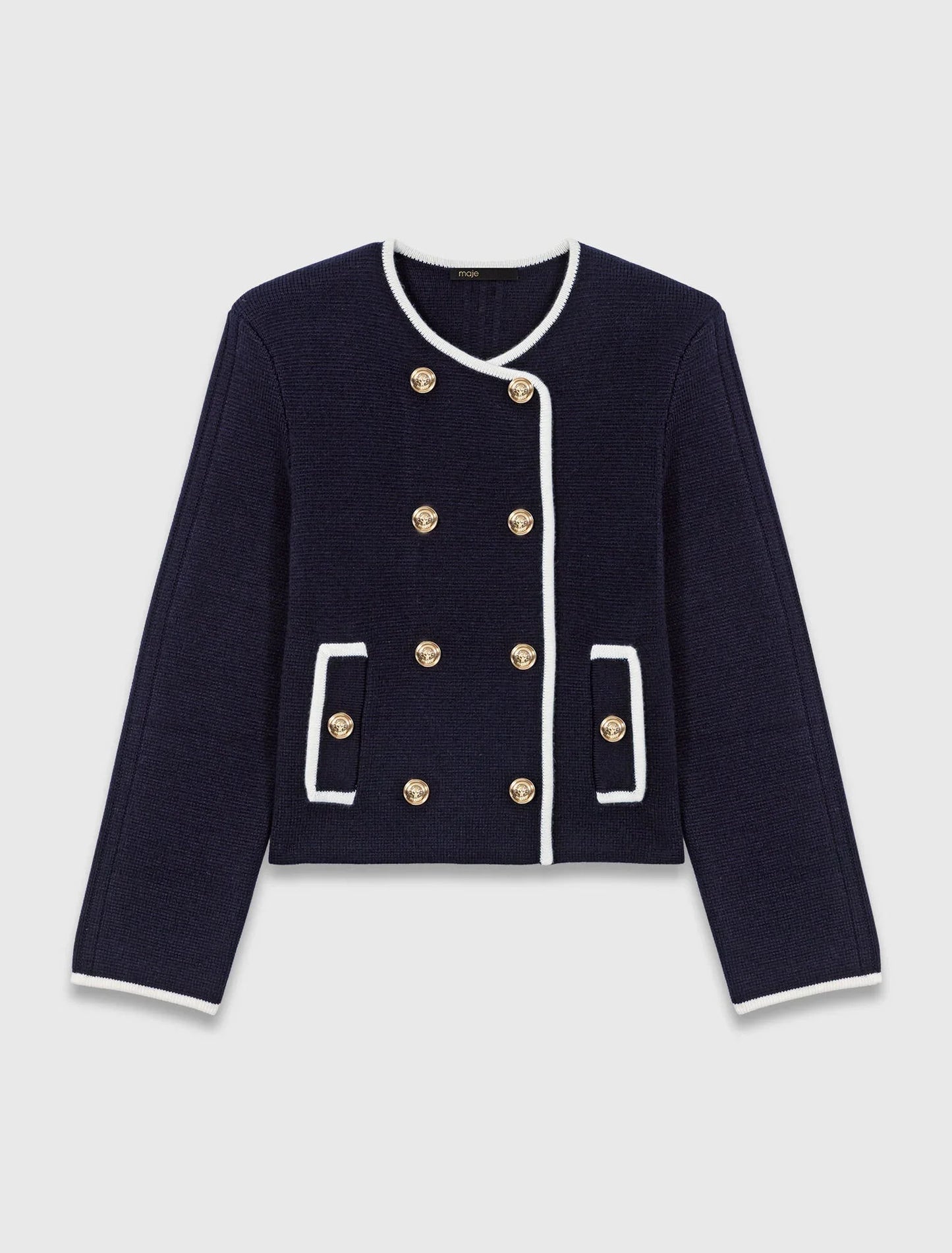 Structured knit jacket