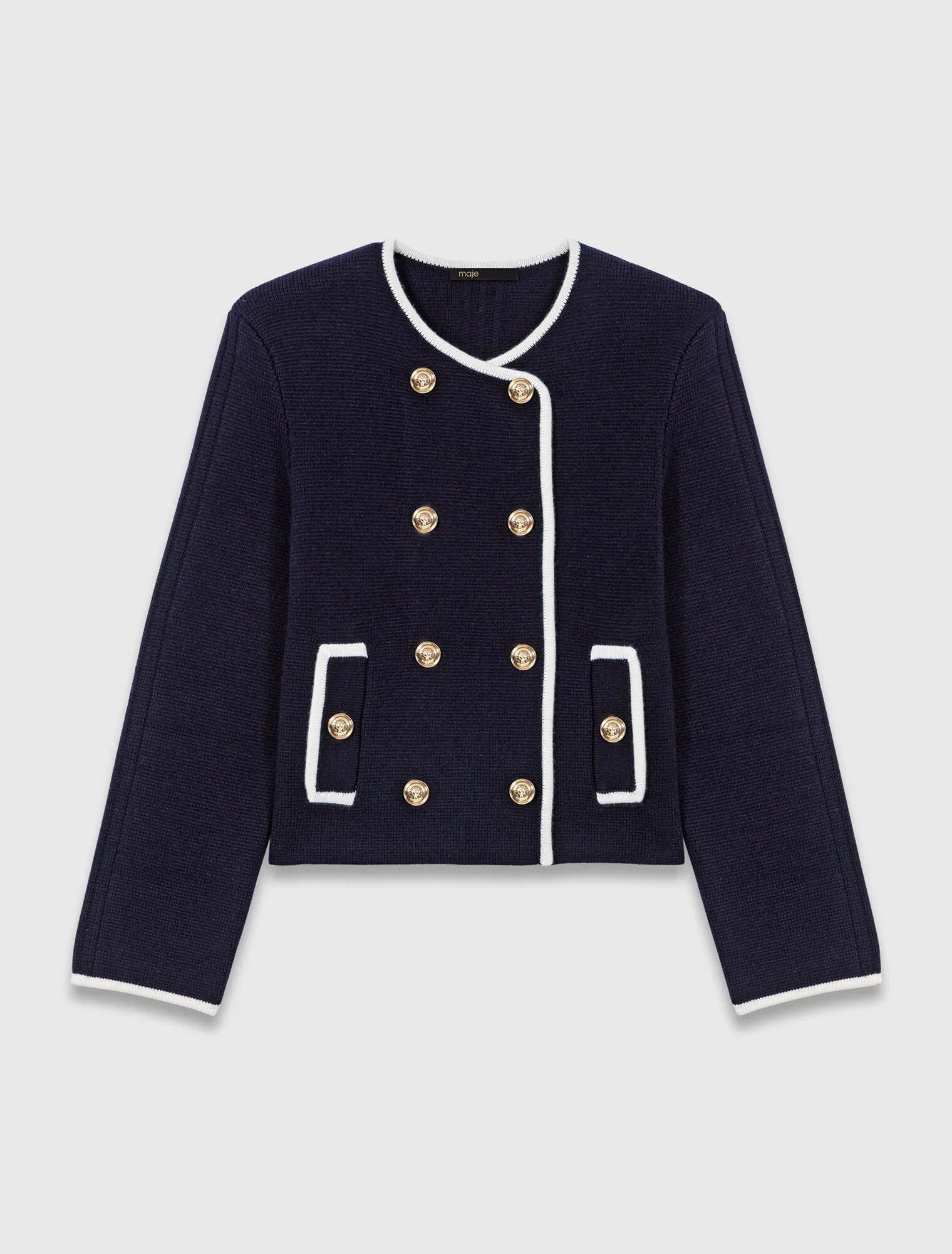 Structured knit jacket