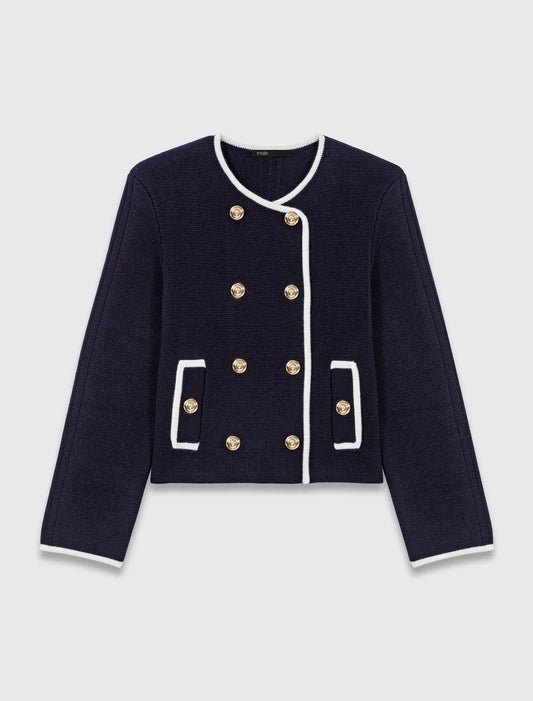 Structured knit jacket