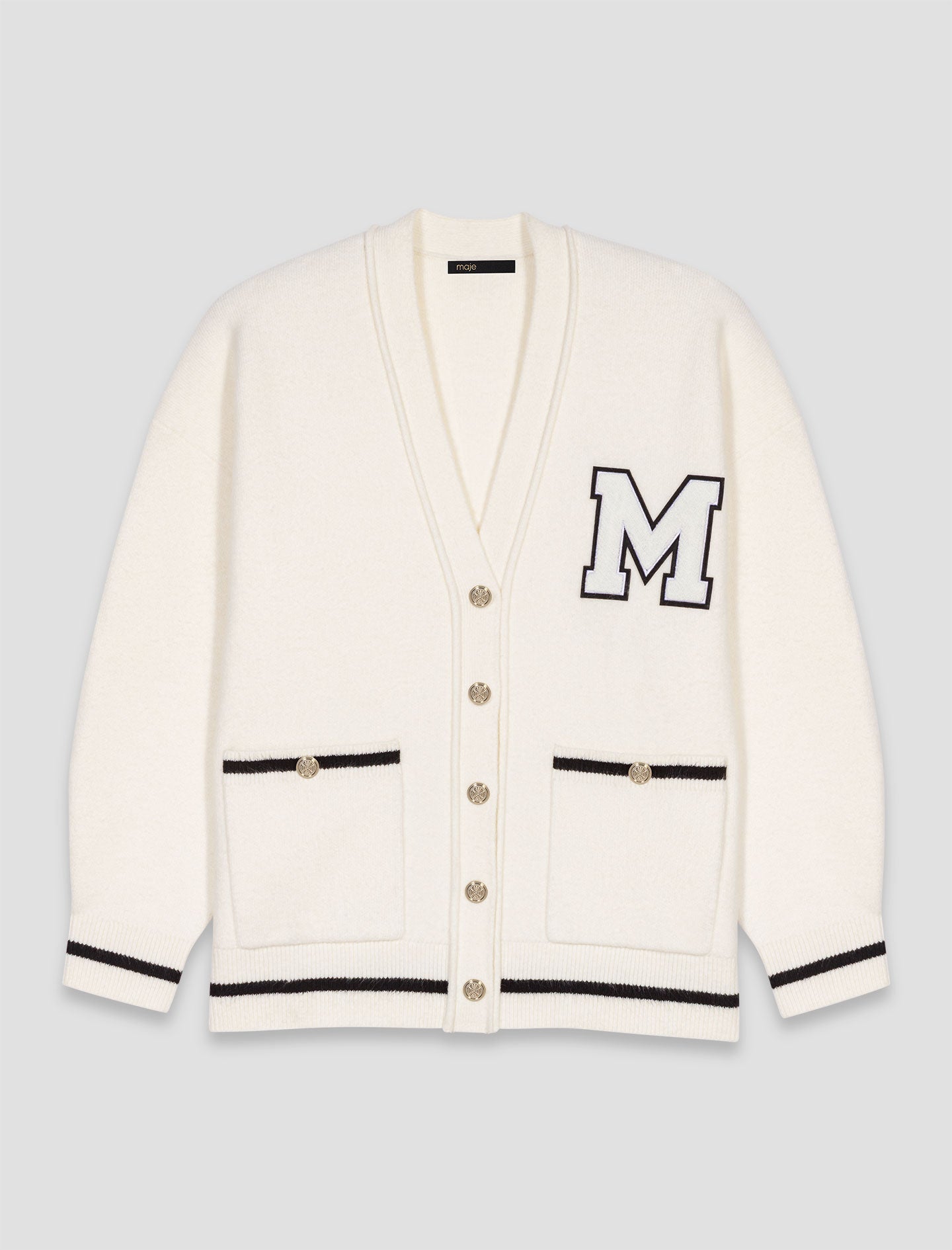 Long cardigan with embroidery