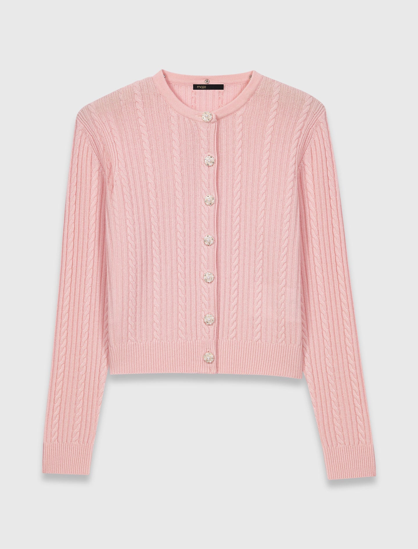 Cardigan with removable collar