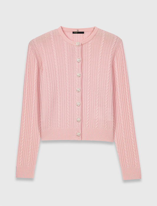 Cardigan with removable collar