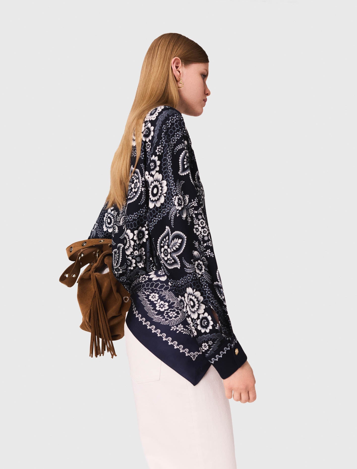 Flowing printed shirt