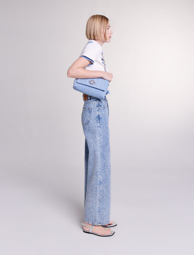 Blue  -Rhinestone XL jeans