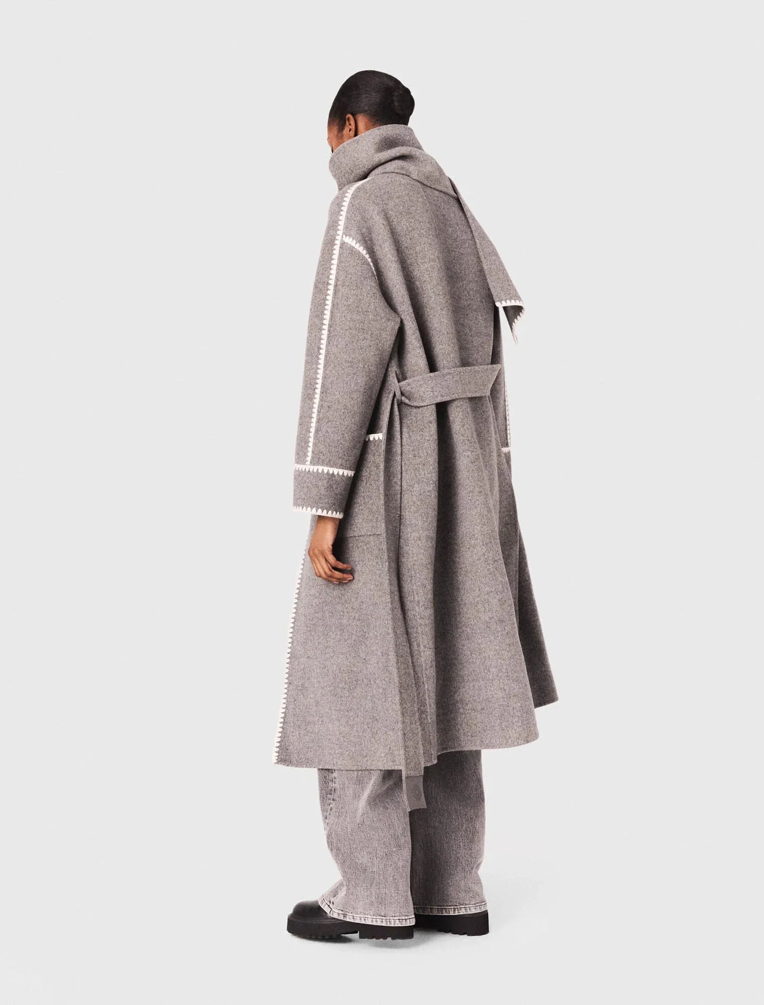Long double-faced coat