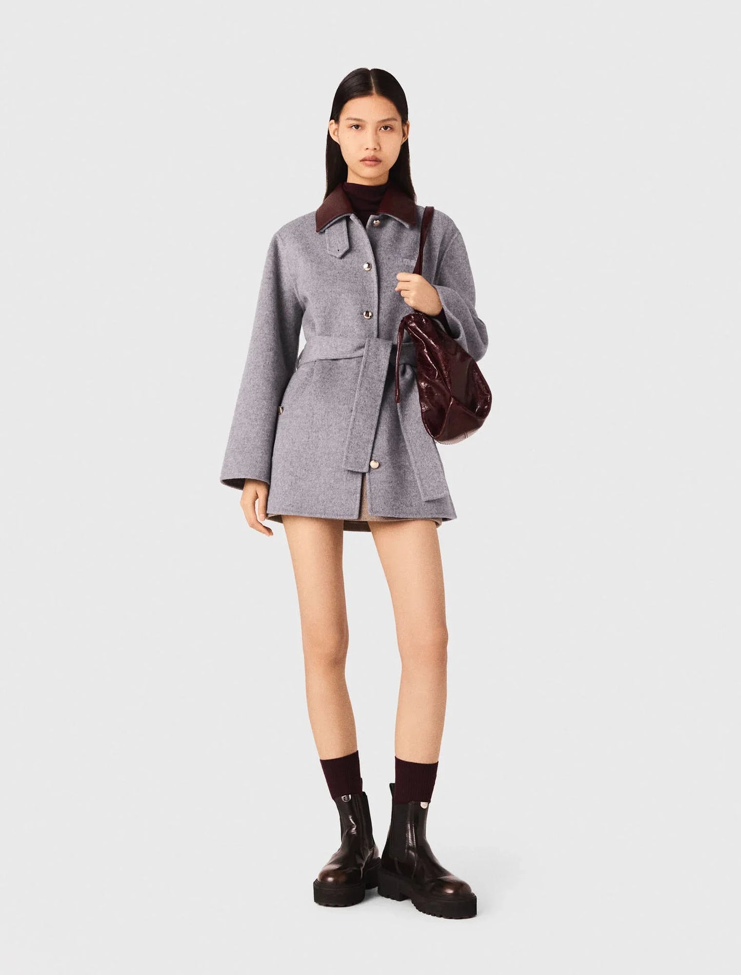 mfpou01381 wool coat light grey