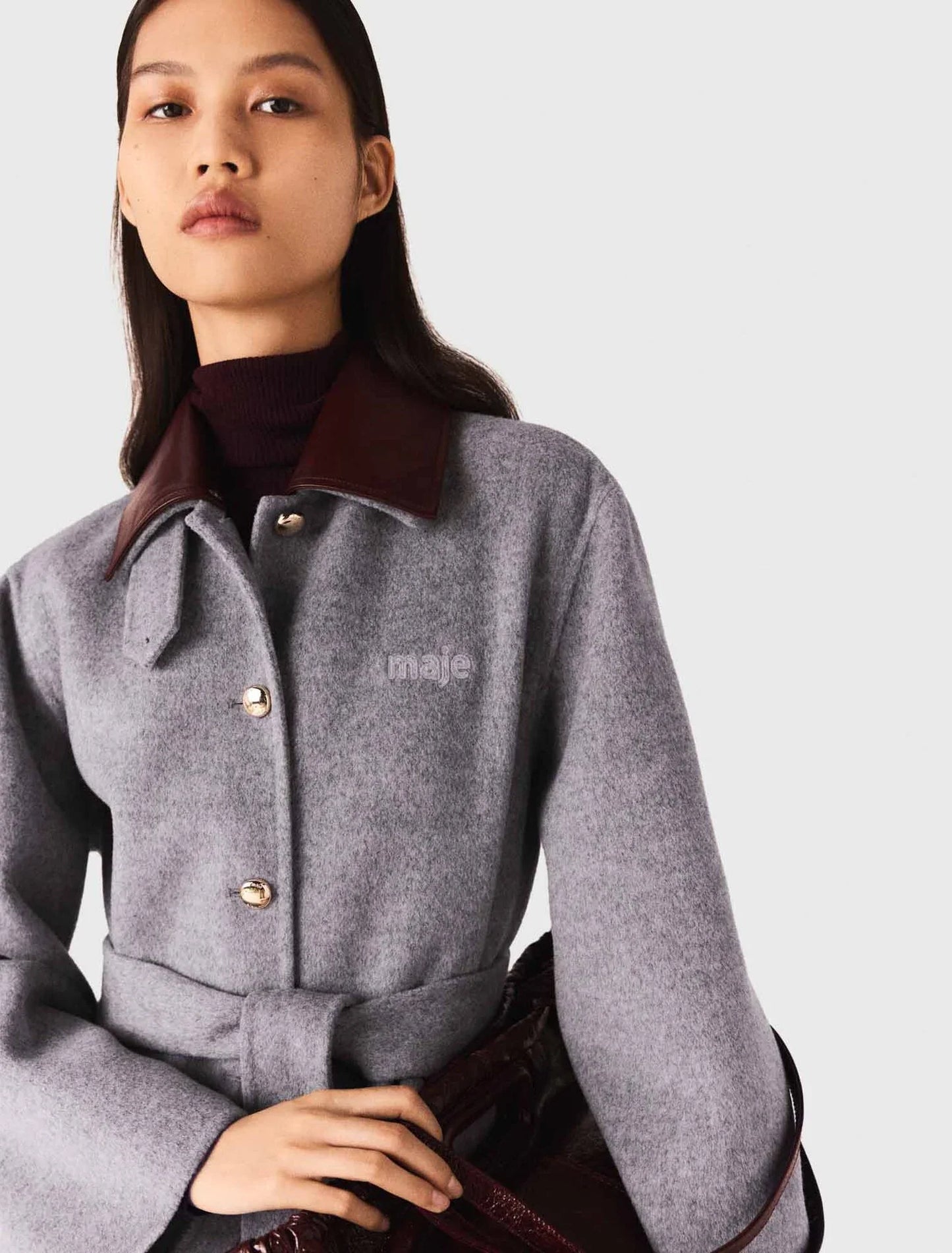 mfpou01381 wool coat light grey