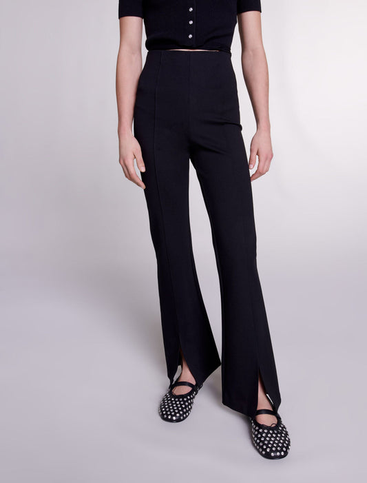 Black  -Slit trousers