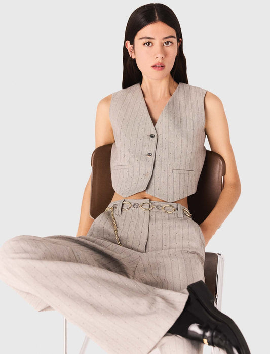 Rhinestone suit trousers