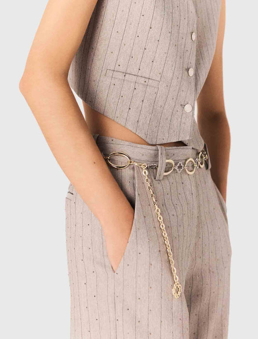 Rhinestone suit trousers