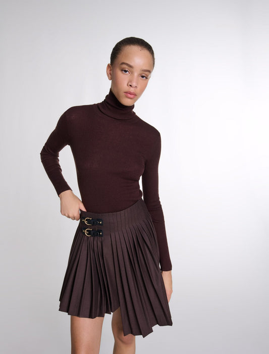 Brown  -Wool And Silk Jumper