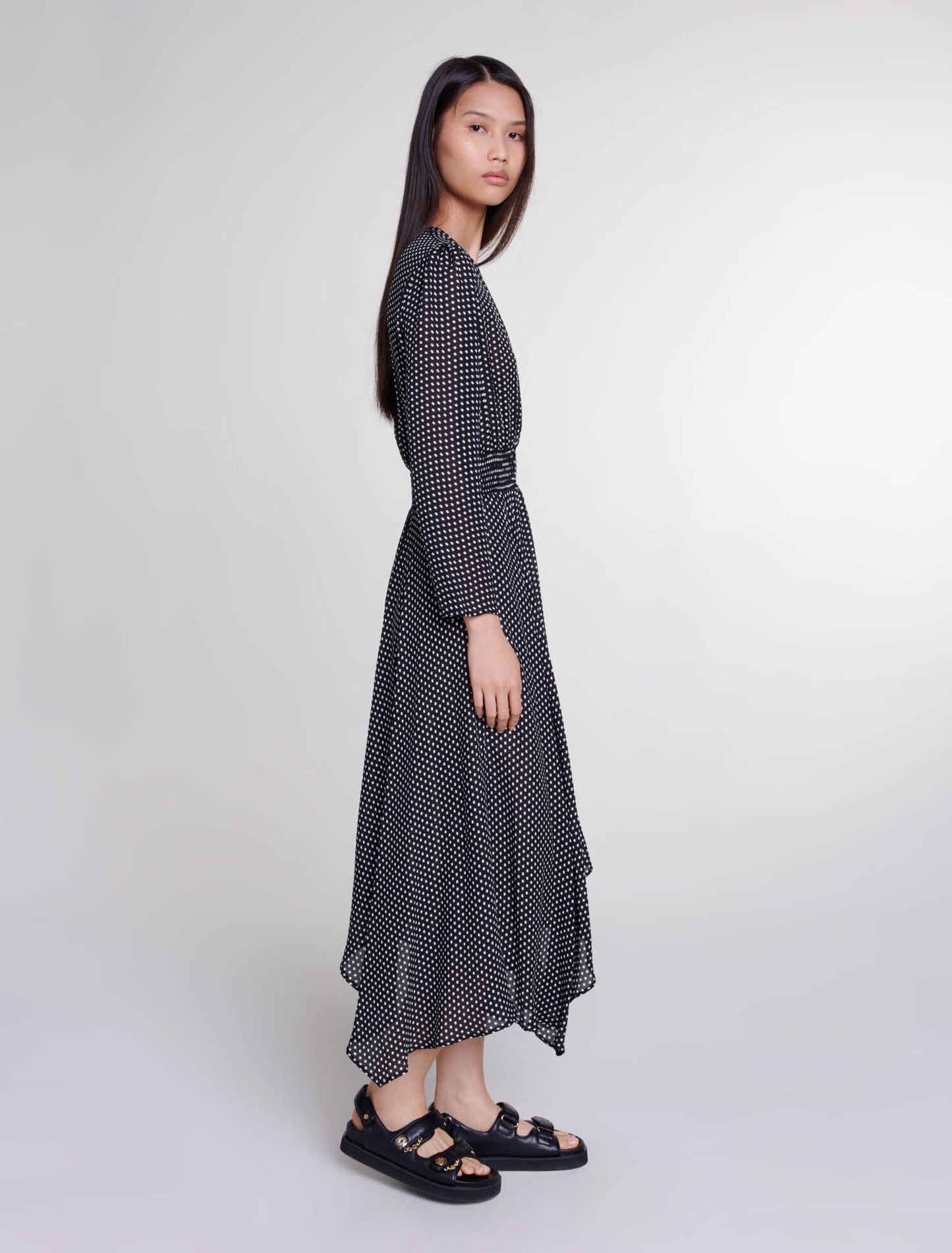 Clover Dot Mid-length polka dot dress