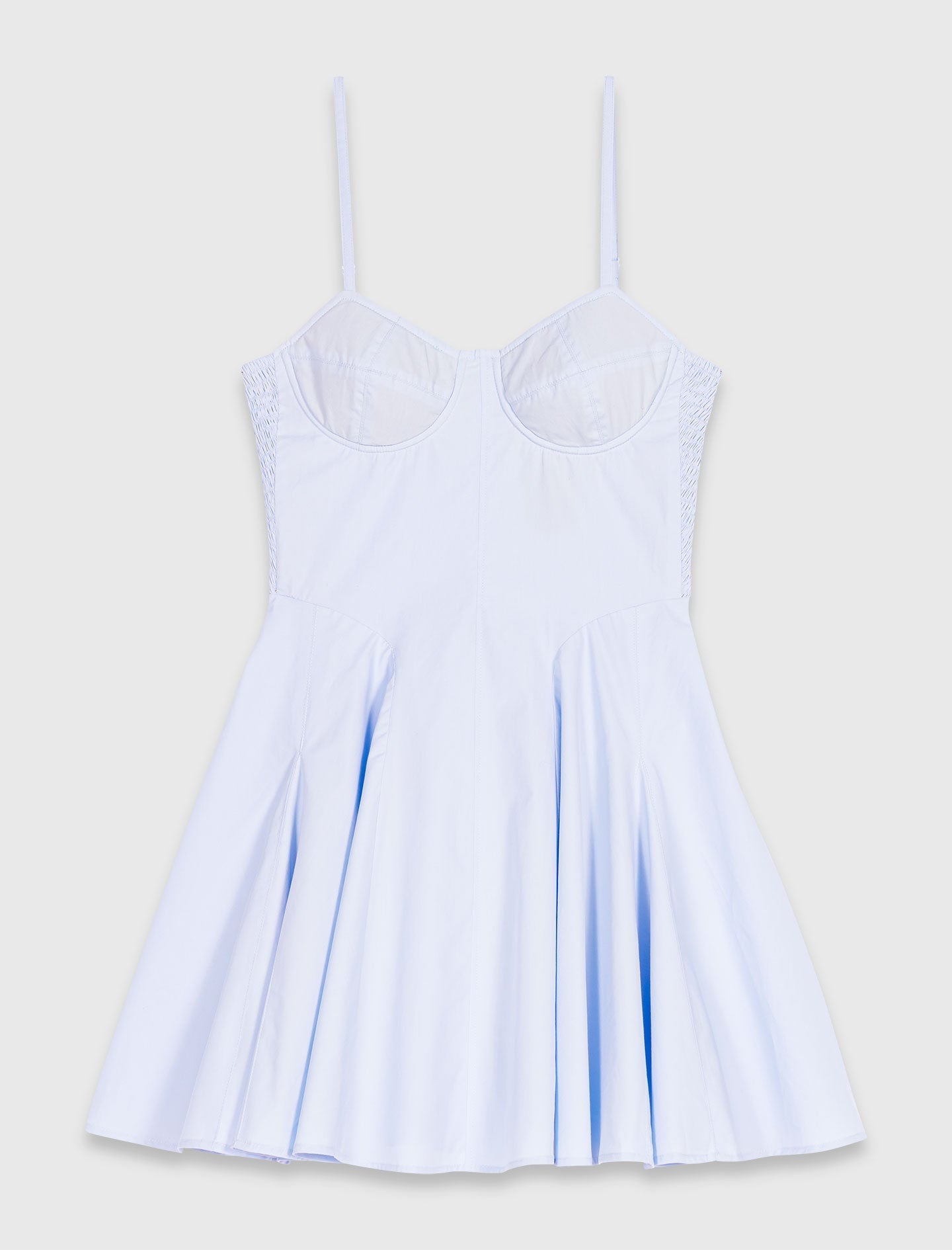 Light Blue Short cotton babydoll dress