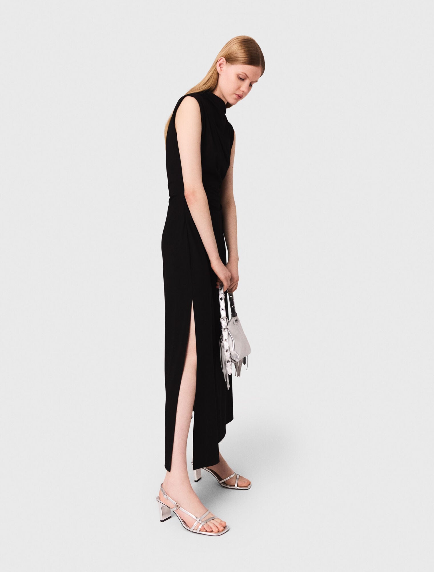 Cutout waist maxi dress