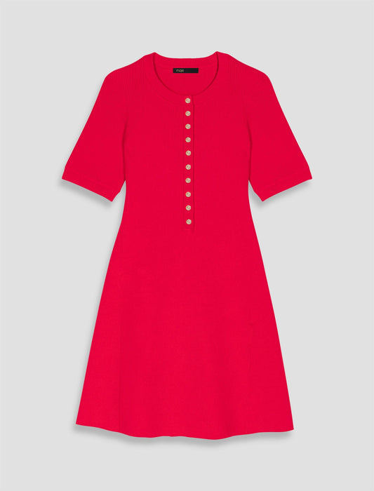 Short ribbed knit dress