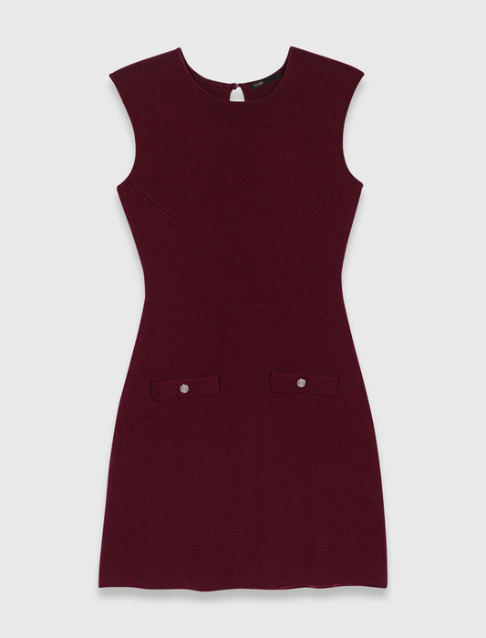 Knit dress with removable jumper