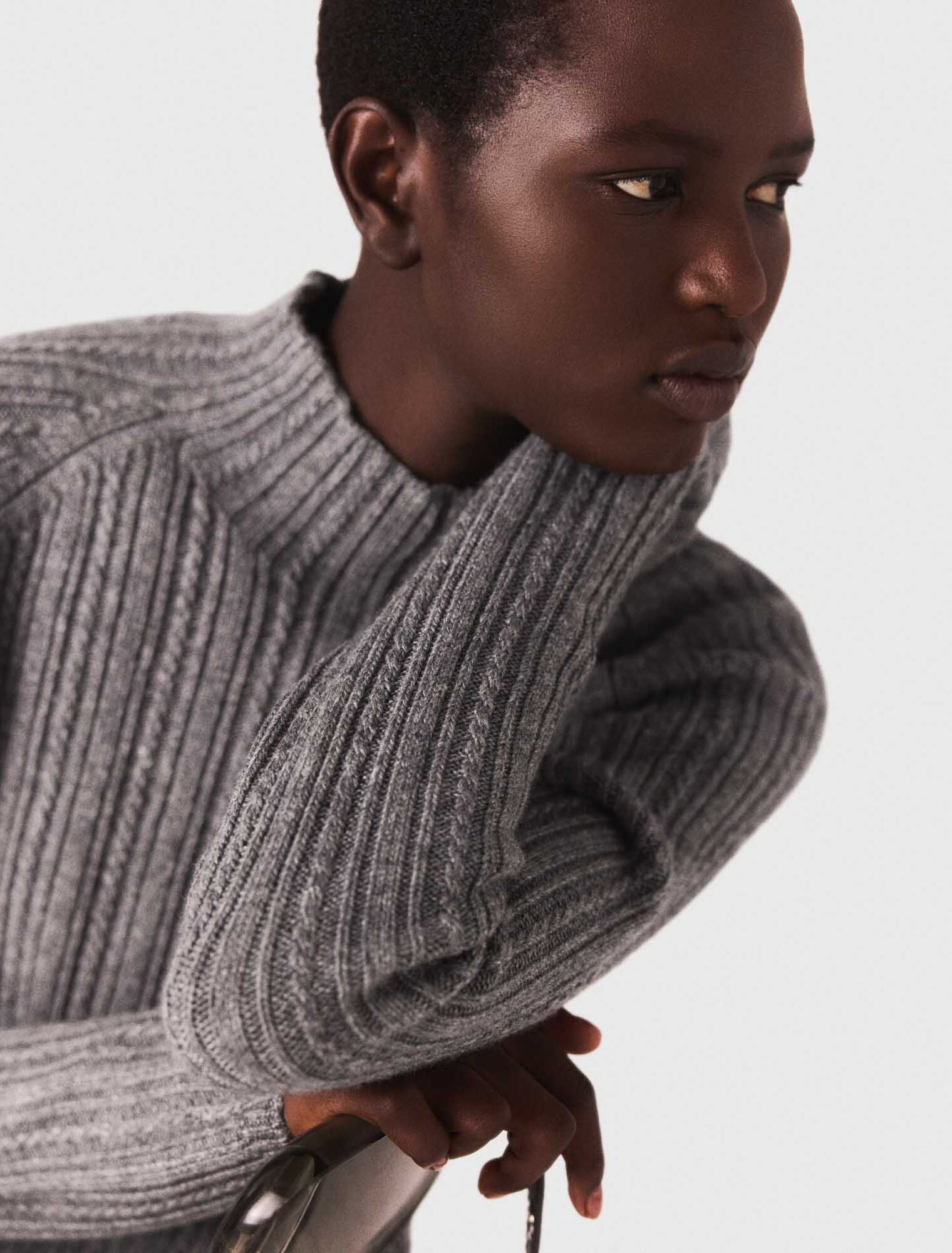 Knit dress with removable jumper