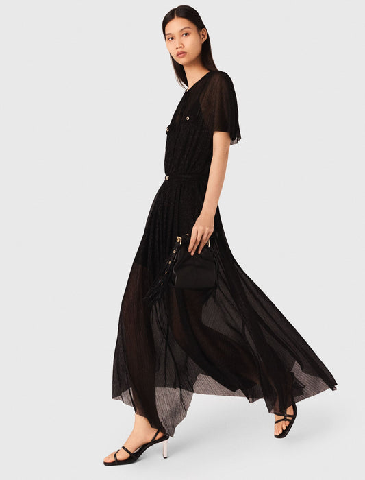 Metallic maxi dress