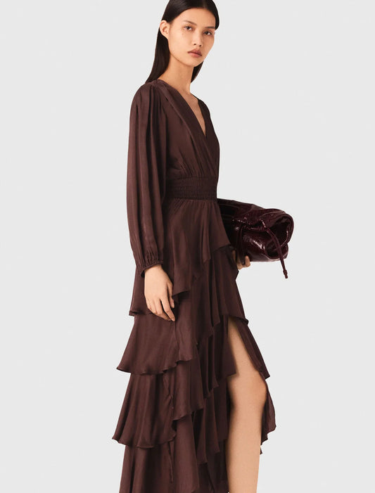 Flowy ruffled maxi dress