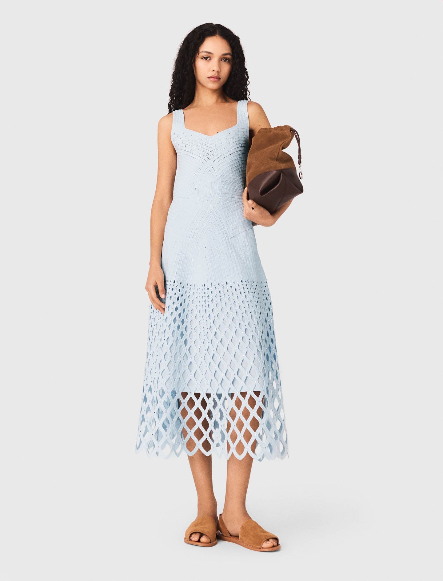 ニット/セーター andmary Layered crochet dress Anoutcommune - andmary Layered crochet dressの通販 by ABC｜アナ