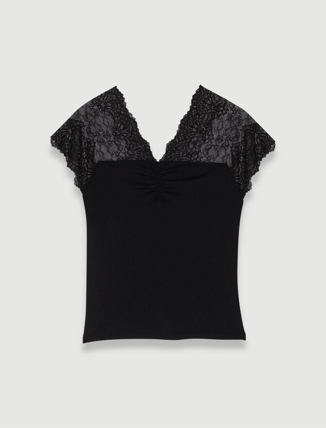 Black-Lace Top