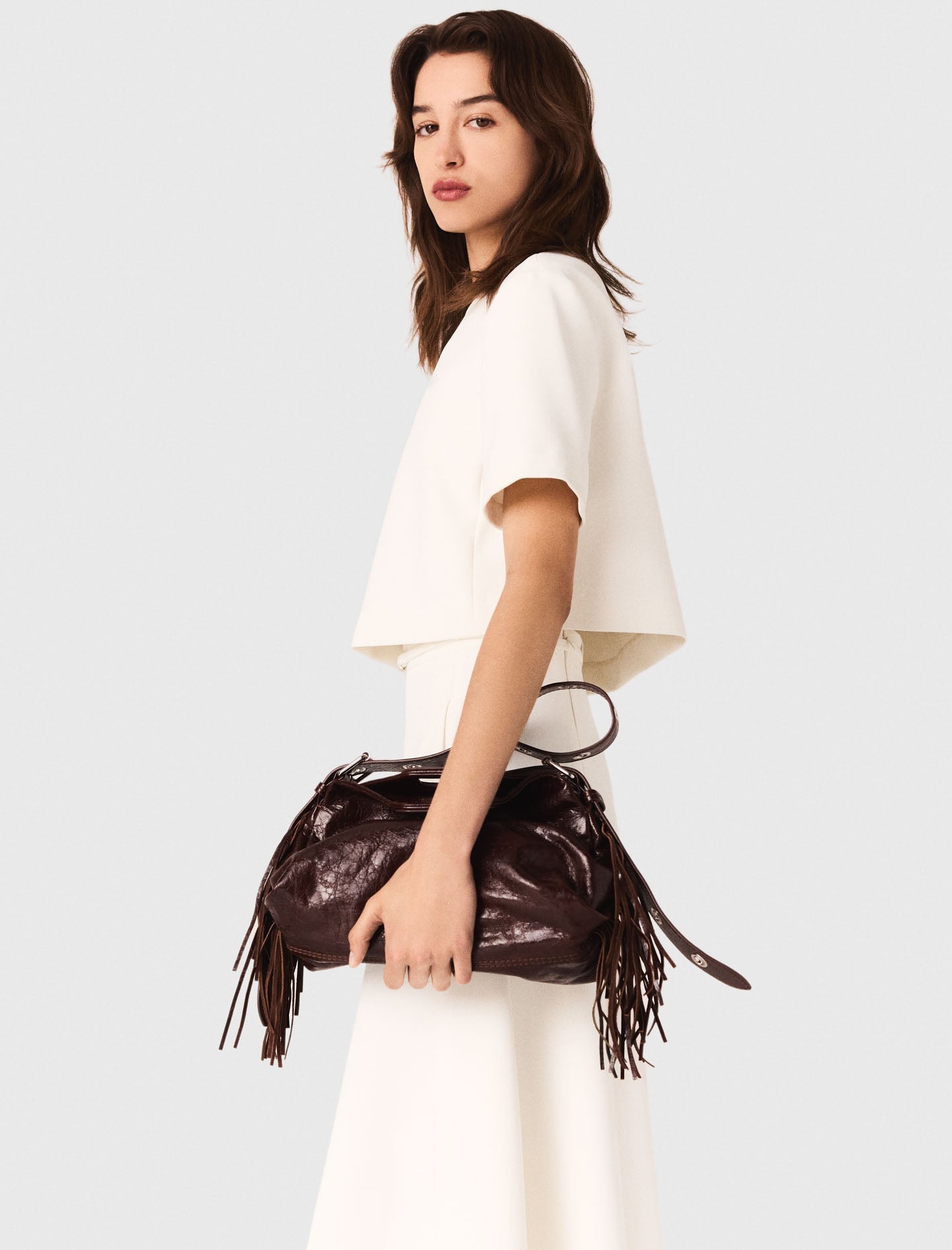 Heavy crepe short top