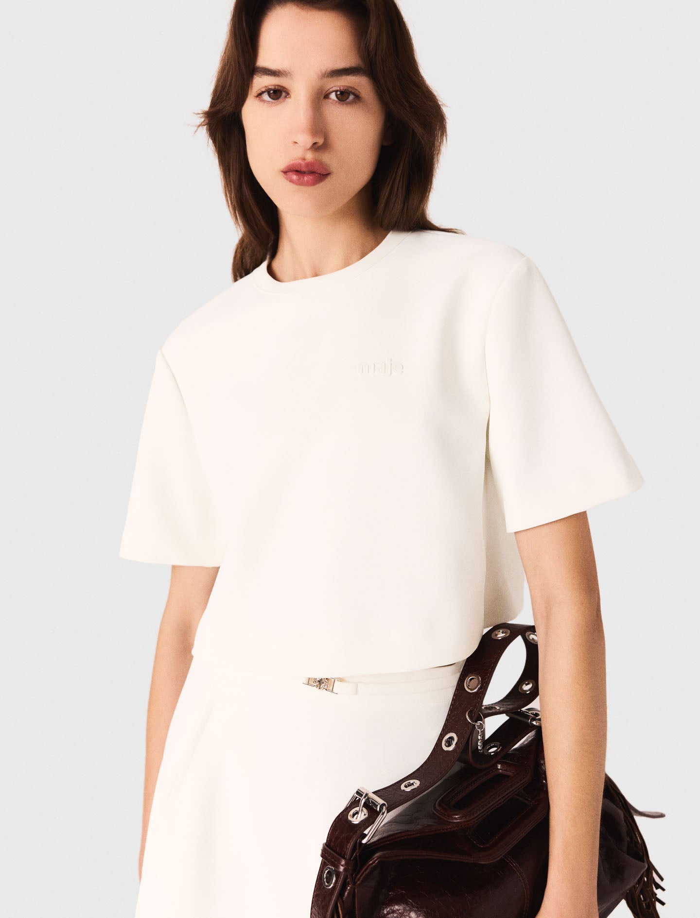 Heavy crepe short top