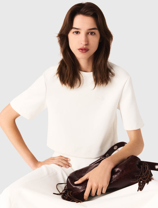 Heavy crepe short top