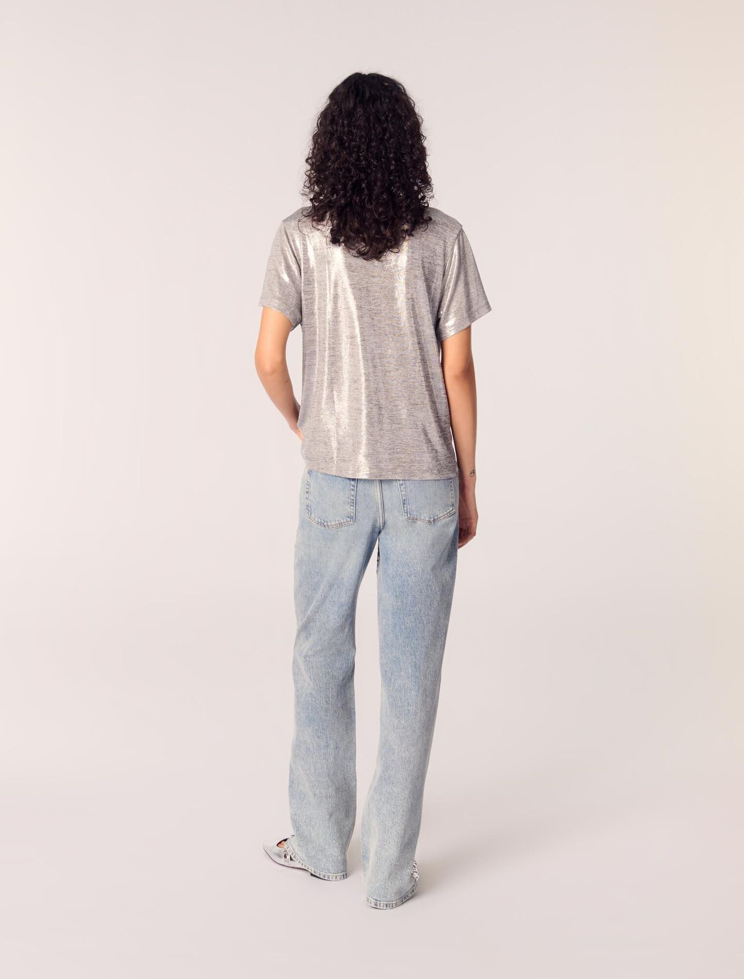 Silver-Lame T-shirt