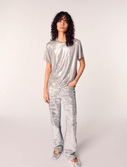 Silver-Lame T-shirt
