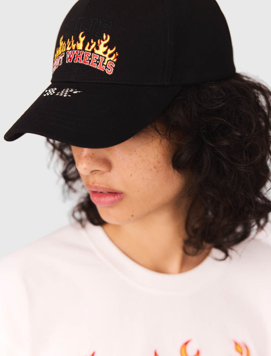 Black  Hot Wheels x Maje cotton cap