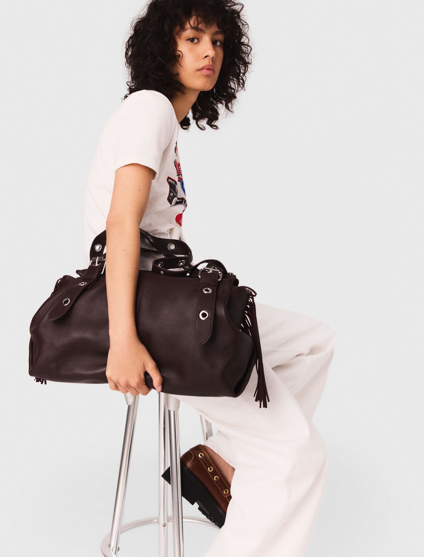 White  Printed T-shirt