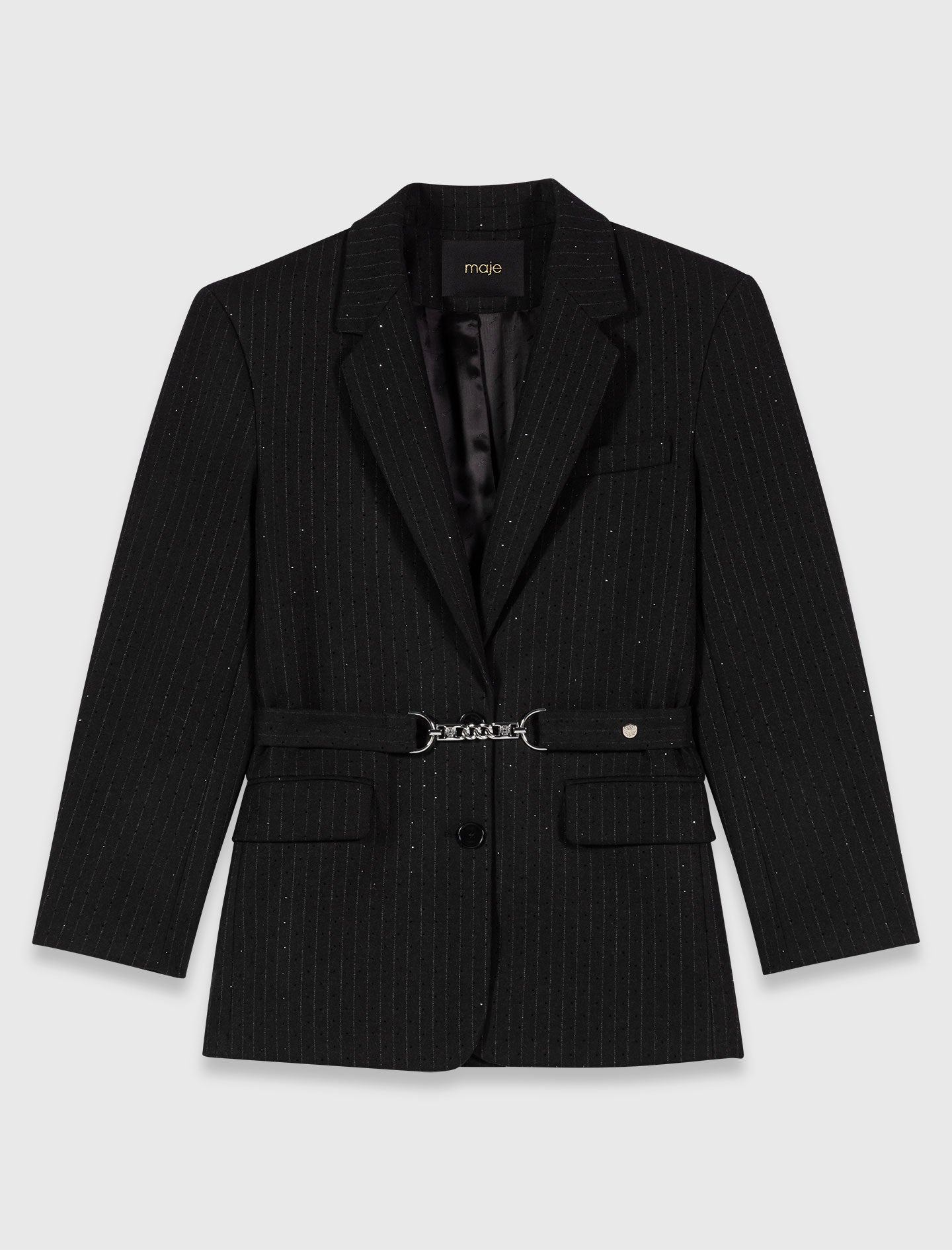 Rhinestone suit jacket Black